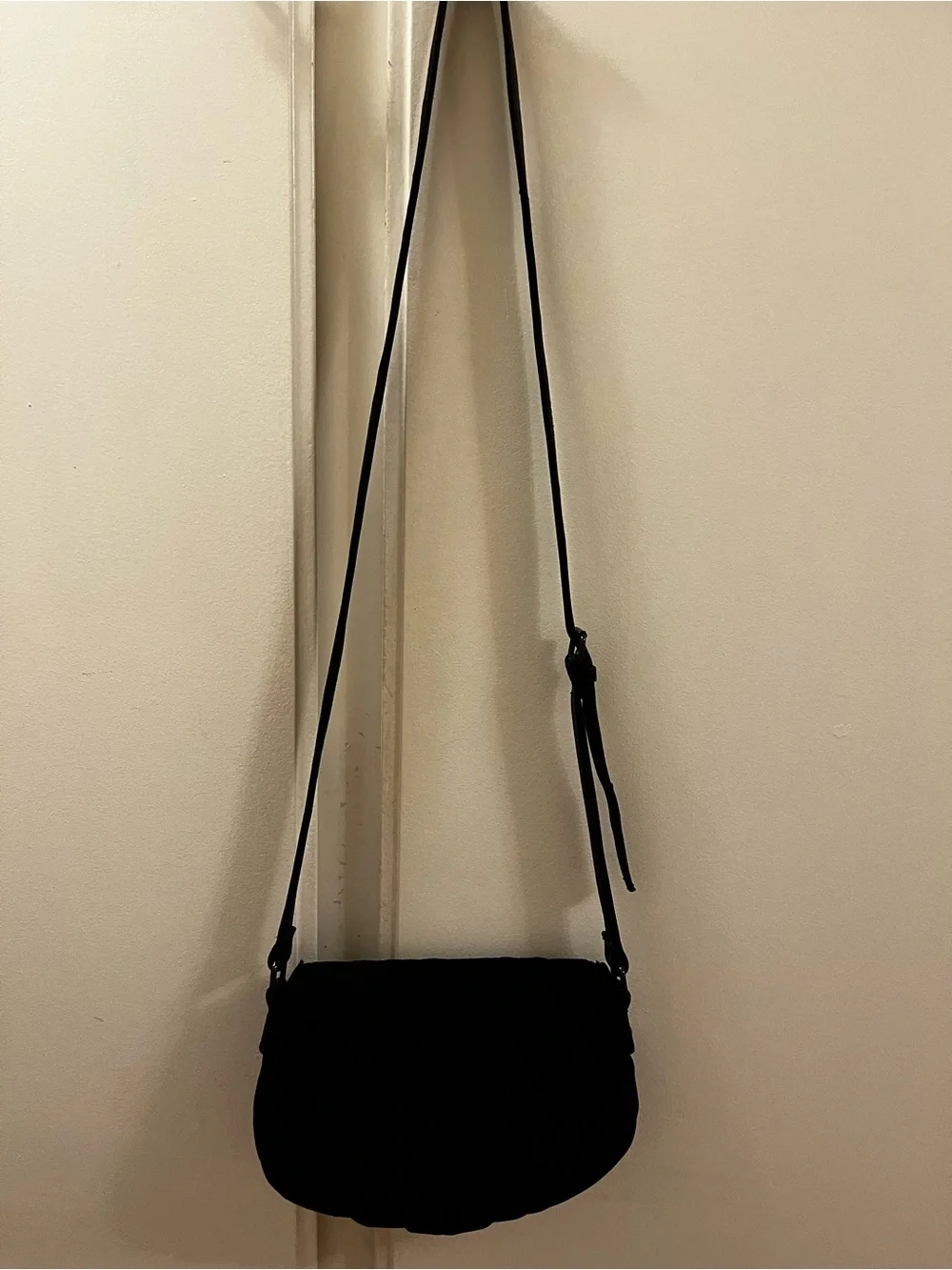 LuLu Sport New York Black Quilted Crossbody Bag
